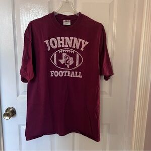 Port and Company Maroon "Johnny Football" Graphic Tee